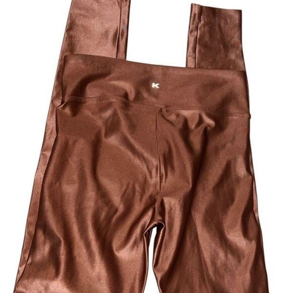 Koral 3pc Yoga Lustrous High Rise Scuba Leggings Logo Muscle Tank Set Small - Picture 5 of 9